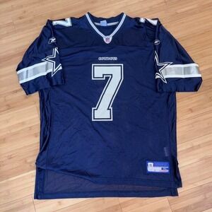 Vintage RARE 2003 Reebok Dallas cowboys #7 Chad Hutchinson blue and white jersey